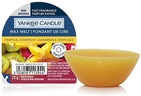Yankee Candle Wax Melts | Tropical Starfruit | Up to 8 Hours of Fragrance | 1 Count