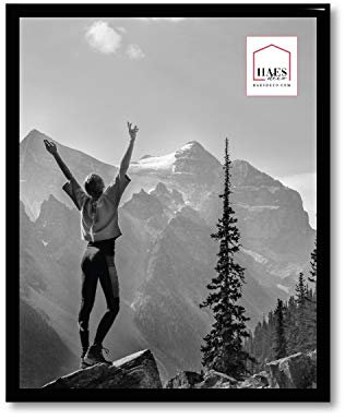 HAES DECO Bilderrahmen/Wandrahmen/Fotohalterung aus Kunststoff, Easy Frame, 20 x 25 cm, Schwarz – EF12B