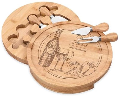 Maverton Plateau à Fromage Personnalisé, Cadeau Anniversaire Homme