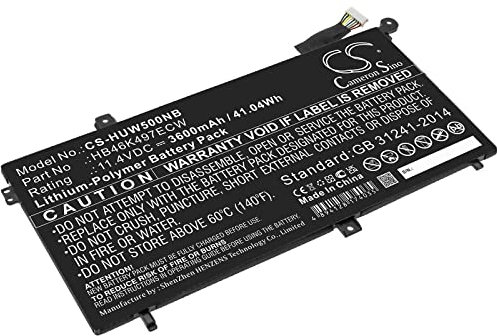 Cameron Sino - Batería de repuesto para Huawei 53010BAJ, Matebook D I5 128G, Matebook D I5 1TB, Matebook D I5 8G, MRC-W50, MRC-W60, MRC-W70, PI-W19 1