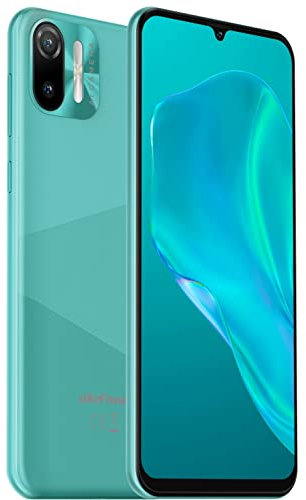 Ulefone 4G Smartphone Offerta del Giorno NOTE 6(P), 8,5mm Ultra Sottile Cellulare DUAL SIM,Schermo HD+ 6,1'', Slot Per 3 Schede, Android 11 Go, 2GB+32GB, Fotocamera 8MP+5MP,GPS Sblocco Facciale Verde