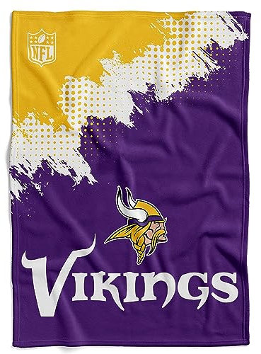 Great Branding NFL Minnesota Vikings Football Kuscheldecke Decke Corner Throw Blanket