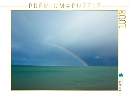 CALVENDO Puzzle Regenbogen über der Ostsee | 1000 Teile Lege-Größe 64 x 48 cm Foto-Puzzle für glückliche Stunden