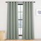 KGORGE Abdunkelnde Vorhänge Wohnzimmer Verdunkelung Ösenschal 2er Set Thermo Gardinen Blickdicht gegen Hitze, Salbeigrün, 2 Stücke 220 x 140 cm(HxB)