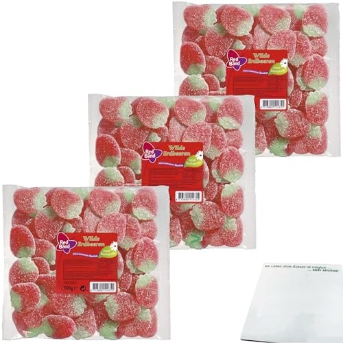 Red Band Wilde Erdbeeren 3er Pack (3x500g Beutel) + usy Block