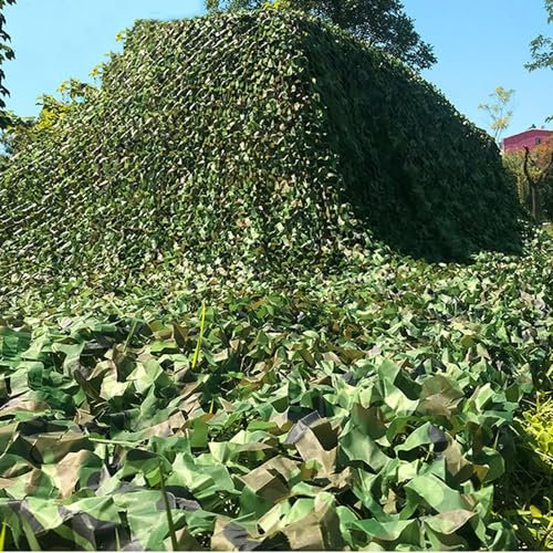 Filet de Camouflage 1x2m 1.5x4m 2x4m 6x8m 5x10m 10x18m 3x15m Filet D'ombrage pour terrasse, la Chasse, Protection Solaire, Bâche Camouflage(Taille:4X6M)