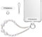 MoKo Cordón Correa para Teléfono, Pulsera de Perlas para Móviles, Correa de Muñeca para Teléfono Celular, Cadena de Teléfono de Perlas, Correa de Llevar Móvil para iPhone y Mayoría de Móviles, Blanco