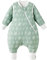 Duomiaomiao Baby Schlafsack mit füßen,100% Baumwolle Baby Kinder winterschlafsack für Mädchen, Baby Jungen 3.5 tog mit Schlafsack, Cartoon-Laub(85cm-Laub)