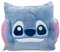 PIIMNT Stitch Kissen Decke 2 in 1, Stitch Bettwäsche Blanket，Stitch Decke Sachen Sofa Decke Geschenke für Freunde und Familie(145 * 190)