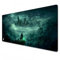 Hogwart Legacy Mauspad, schwarz-weiß, Gaming-Mauspad, XXL-Mauspad, 900 x 400, Büro-Schreibtischunterlage, groß, wasserdicht, rutschfest, Grau, 80 x 30 x 0,3 cm