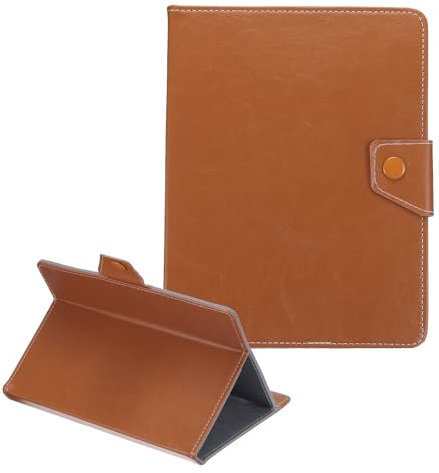 sourcing map Custodia protettiva universale per tablet da 8 pollici, in pelle PU, per tablet touchscreen da 8 a 8,7 pollici, marrone