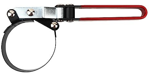 ALEOHALTER Swivel Grip Oil Filter Wrench, Adjustable Oil Filter Pliers 73-85mm /85-95mm Multi Oil Filter Band Wrench Universal Oil Filter Removal Tool for Most Car Models DIY Oil Change(size:M 2)