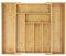 Feidak Bamboo Extendable Cutlery Tray & Organiser| for Drawer | 6-8 Compartment | Knife and Utensils Holder Rack