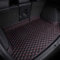 MaKeMoney Auto Kofferraummatte FüR B-MW 5 Series G30 2016-2021, Leder Wasserdichter Kofferraumwanne Schutzmatte Auto Innenraum Zubehör,B/Black-RedBeige