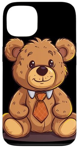 iPhone 13 Pretty Teddy with Tie for Bears Lovers Case