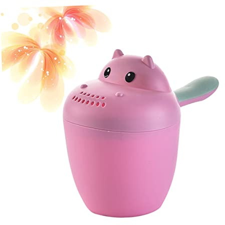 PHENOFICE Shampoo Becher Hippo Form Cartoon Badespielzeug Für Pink Ideal Zum Ausspülen Beim Perfektes Für Den Geburtstag