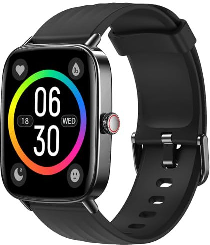 Anfyko Reloj Inteligente Hombre Mujer,1.85 Smartwatch Hombre con Llamadas Bluetooth,Voz AI,Marcación Dinámica,Pulsómetro,SpO2,Sueño,Nivel de IP68,Reloj Deportivo Mujer de 100+ Modo,para Android iOS