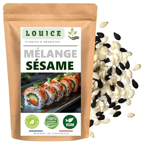 Miscela di sesamo bianco e nero 100 g – Mix di semi naturali e croccanti per sussidi, insalate e pane artigianale