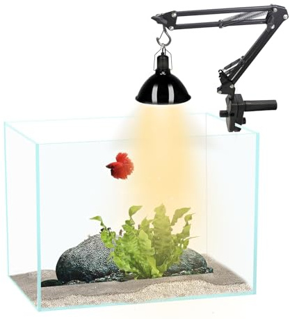 QoTang Support de Lampe Chauffante pour Reptiles,Réglable Rotation à 360 ° Support de Lampe pour Terrarium pour Reptiles Tortues Araignées Geckos Lézards