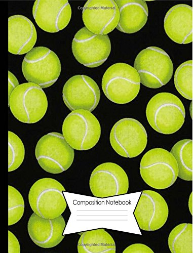 Composition Notebook 140 College Ruled Lined Pages Book (7.44 x 9.69): Tennis Ball Cover Design