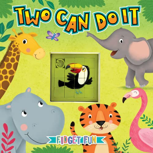 Two Can Do It - Children's Sensory Storybook with Touch and Play Fidget Puzzle Slider