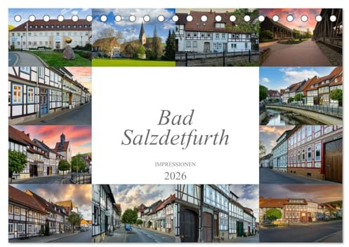 Bad Salzdetfurth Impressionen (Tischkalender 2026 DIN A5 quer), CALVENDO Monatskalender: Zwölf faszinierende Bilder der Stadt Bad Salzdetfurth (CALVENDO Orte)