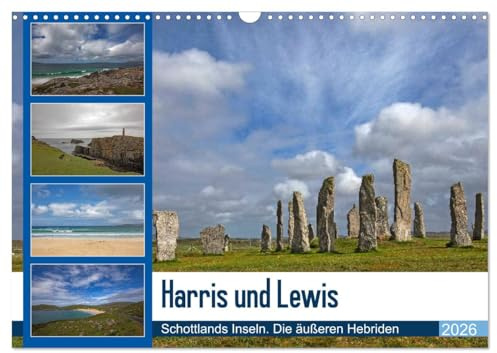 Harris und Lewis - Schottlands Inseln. Die äußeren Hebriden (Wandkalender 2026 DIN A3 quer), CALVENDO Monatskalender: 12 zauberhafte Fotografien von zwei der äußeren Hebriden-Inseln (CALVENDO Orte)