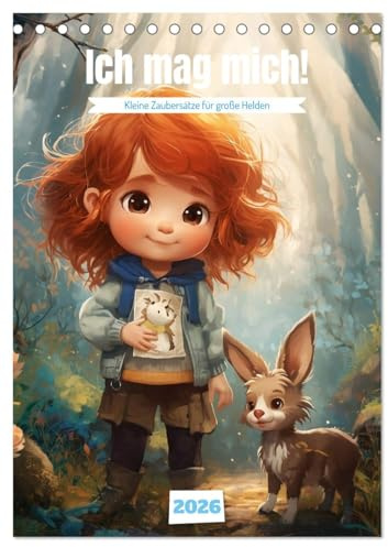 Ich mag mich! Kleine Zaubersätze für große Helden (Tischkalender 2026 DIN A5 hoch), CALVENDO Monatskalender: Jeden Monat neue Affirmationen, die ... und fröhlich machen. (CALVENDO Gesundheit)
