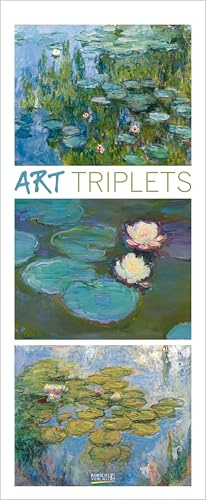 Art Triplets 2027: Schmaler Kunstkalender. Wandkalender mit farblich abgestimmten Kunstwerken im Hochformat: 28,5 x 69 cm