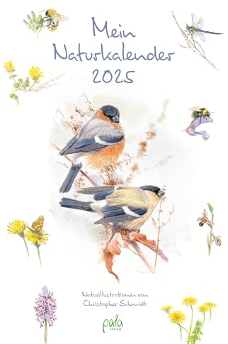 Mein Naturkalender 2025: Naturillustrationen von Christopher Schmidt