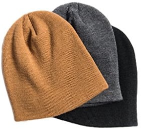MUK LUKS Herren Erwachsene Beanie-Set, Mehrfarbig/Meereswellen (Ocean Tides), Einheitsgröße (3er Pack)