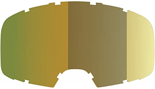 IXS Polarized Mirror Lens (Amber) Gold One-Size Brille, Erwachsene, Unisex, Schwarz, Uni
