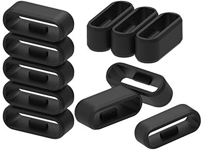 Chofit Befestigungsringe, kompatibel mit Garmin Vívosport/Approach X10/X40 Sicherheitsschlaufe, Ersatzbefestigungsring, Gummi, Sicherheits-Uhrarmbandhalter, Smartwatch-Zubehör