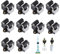DEDC Mop Broom Holder, 10 Pack Mop Holder Wall Mounted Brush Hook Broom Bracket Heavy Duty Garden Tool Storage Sweeping Clip Hanger Organiser Umbrella Holder for Kitchen Bathroom Closet Garden Garage