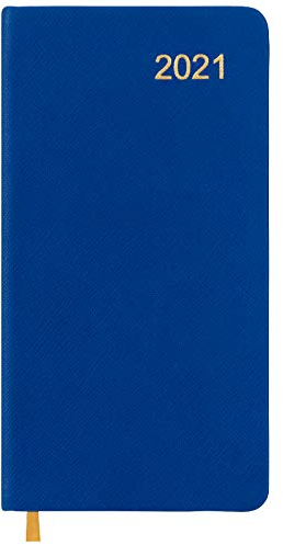 2021 Taschenkalender/Taschenkalender: 14 Monate (beginnt November 2020) / 2021 Kalender / Wochenkalender 2021 (blau)