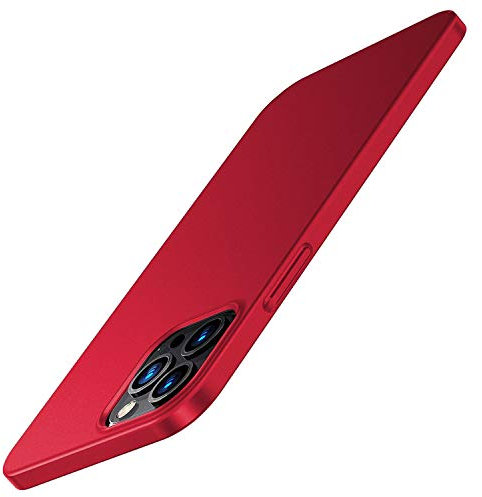 N/H Case for iPhone 12 Mini, Ultra Thin Slim Matte Case Cover Bumper Hard PC Matte Finish for iPhone 12 Mini 5.4 Inches Red