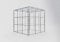 GABIONA Gabion de culture type 3 carré, maillage 5 x 5 cm, profondeur 30 cm, gabion 30 x 30 x 30 cm (L x H x P), anneau en C