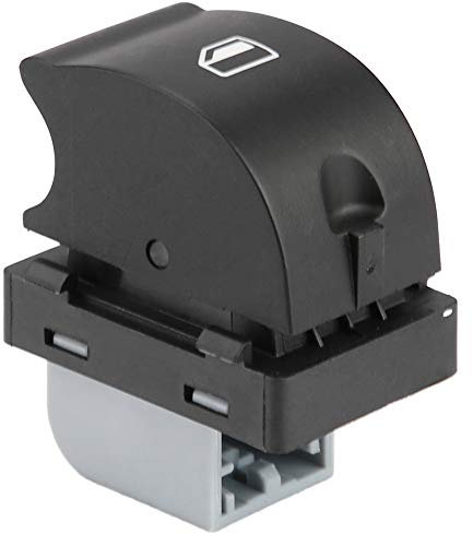 KIMISS Interruptor de ventana eléctrico para coche, interruptor de control de ventanilla eléctrica del lado del pasajero para A4 B6 B7 2002-2008,8ED959855 (negro)