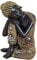 NAMENLOS Thai Buddha-Figur, Schwarz-Gold | Skulptur, Statue, Deko-Artikel, Deko-Figur, H 17 cm