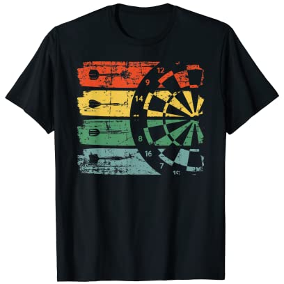 Retro Dartboard Darts Vintage Darter Dart T-Shirt