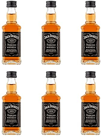 Jack Daniels No. 7 Whiskey 5cl Miniature x 6 Bottles | 40% ABV