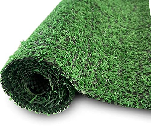 Artificial grass carpet, artificial grass for balcony, terrace, garden, UV guarantee in green, artificial grass carpet, outdoor, indoor, sold by the metre, size: 1 x 1 m, 1 x 2 m