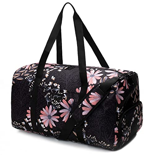 Jadyn Unisex-Erwachsene Weekender Gepäck-Handgepäck, Black floral