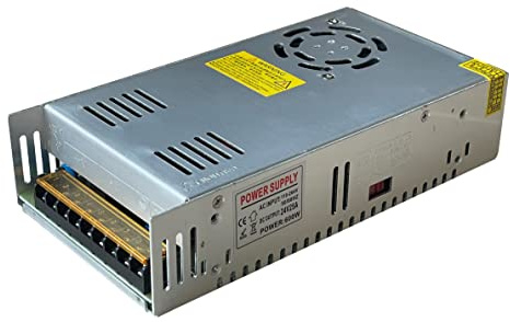 AFTERTECH Alimentador transformador 24 V CC 25 A 600 W estabilizado entrada 220 V C4E3