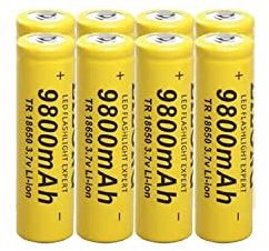 Rechargeable Batteries, High Capacity 3.7V Batteries Low Self Discharge (8Pack)