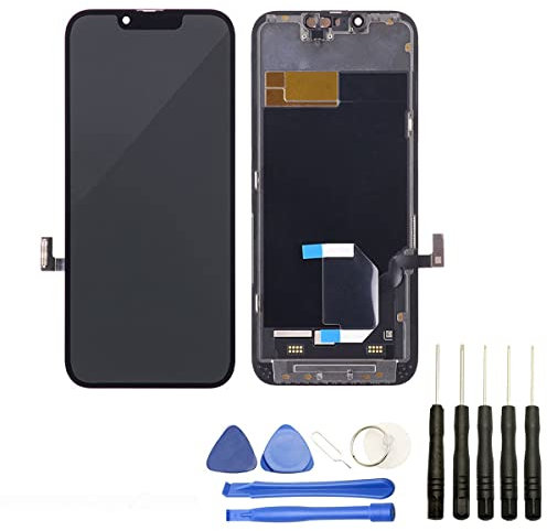 Visiodirect Ecran Complet Compatible avec Iphone 13 Taille 6.1 vitre Tactile + écran LCD + Kit Outils