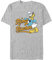 Disney Unisex Mickey & Friends Ring Donald Organic Short Sleeve T-shirt T-Shirt, Melange Grey, XXL