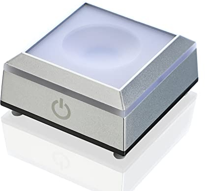 ZEERSHEE Multicolor LED Light Base for Crystal Art Square Display Stand, Battery/USB Power