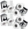 Cokritsm Rotelle Per Box Doccia 23mm,Rulli per Porta Doccia 23mm, Rotelle per Vetro 4-8 mm, Rotelle per la Porta Della Doccia, Rotelline Box Doccia per Porte Scorrevoli Doccia Cuscinetti Rullo 4 pezzi