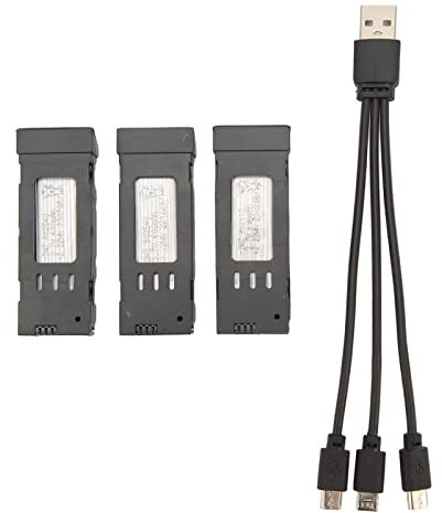 Bewinner 3.7v 850mah RC Drones Batterie au Lithium, Mini Batterie de Vol Intelligente, Batterie de Remplacement UAV RC Drone Accessoires pour E58 L800 JY019 S168 (600mah)